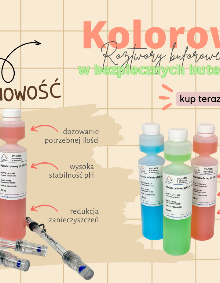 Nowość! Kolorowe roztwory pH-metryczne w ofercie Syl-Chem